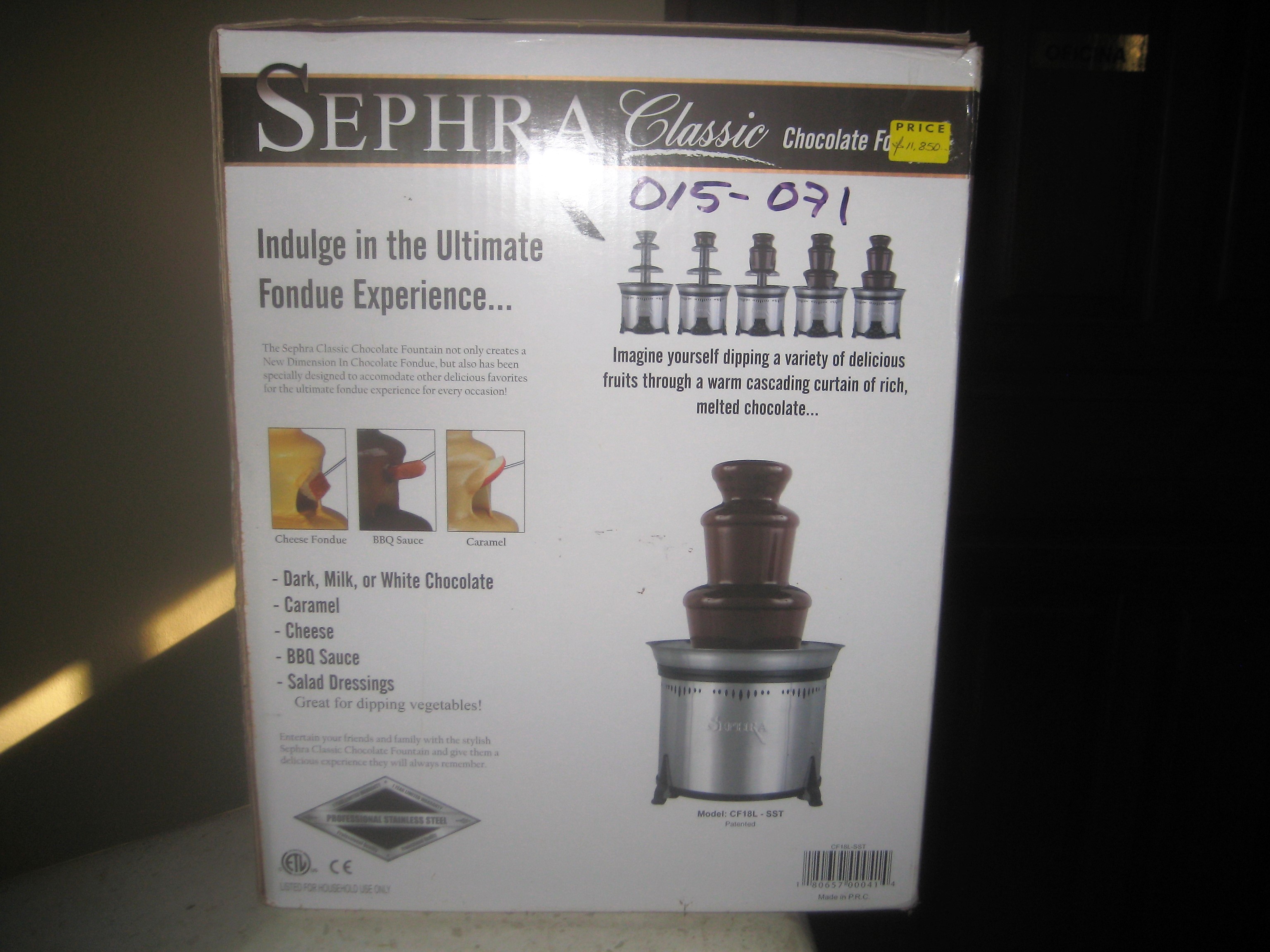 decoración y accesorios - AUTÉNTICA FUENTE DE CHOCOLATE SEPHRA 3