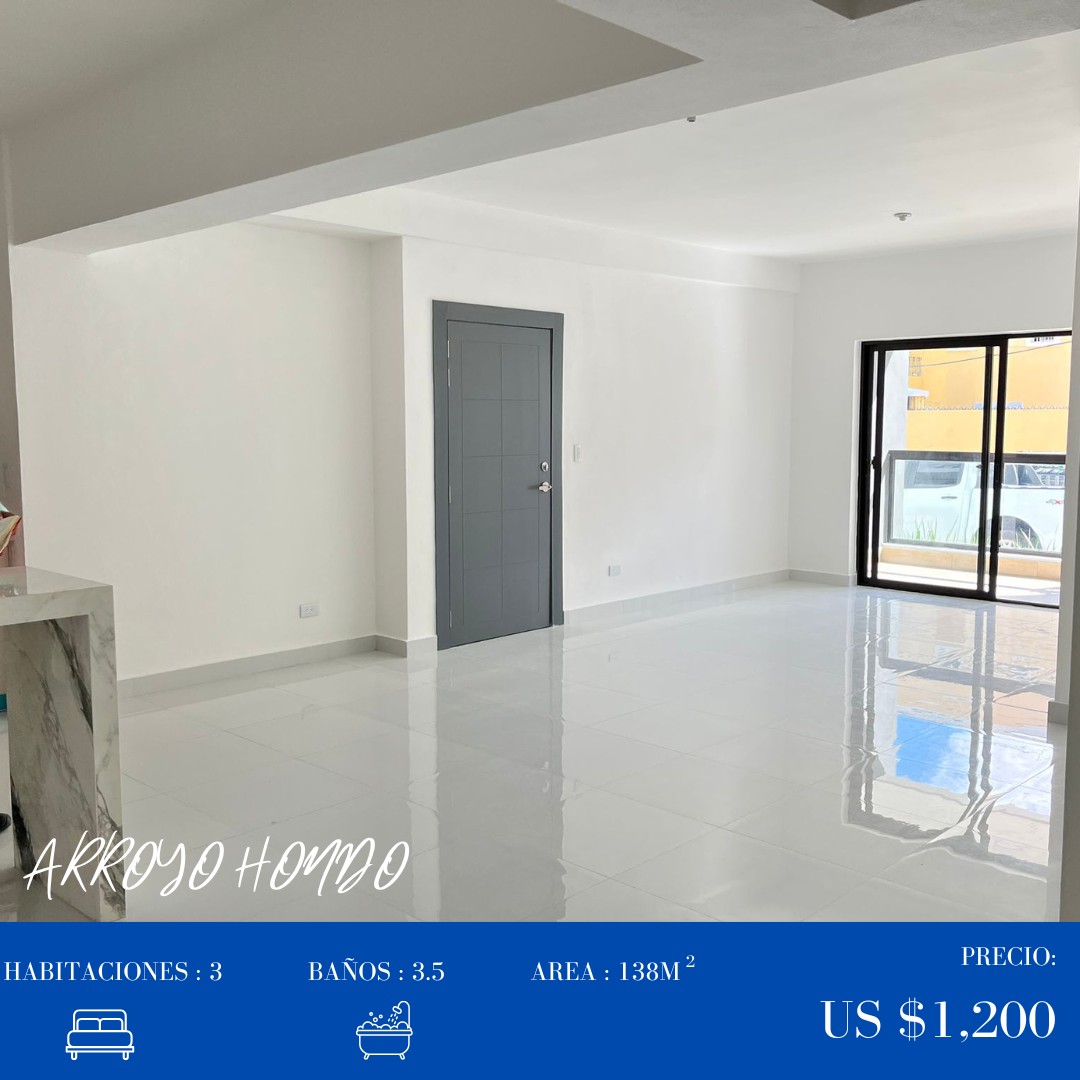apartamentos - Casi nuevo y moderno apartamento en Arroyo Hondo 3