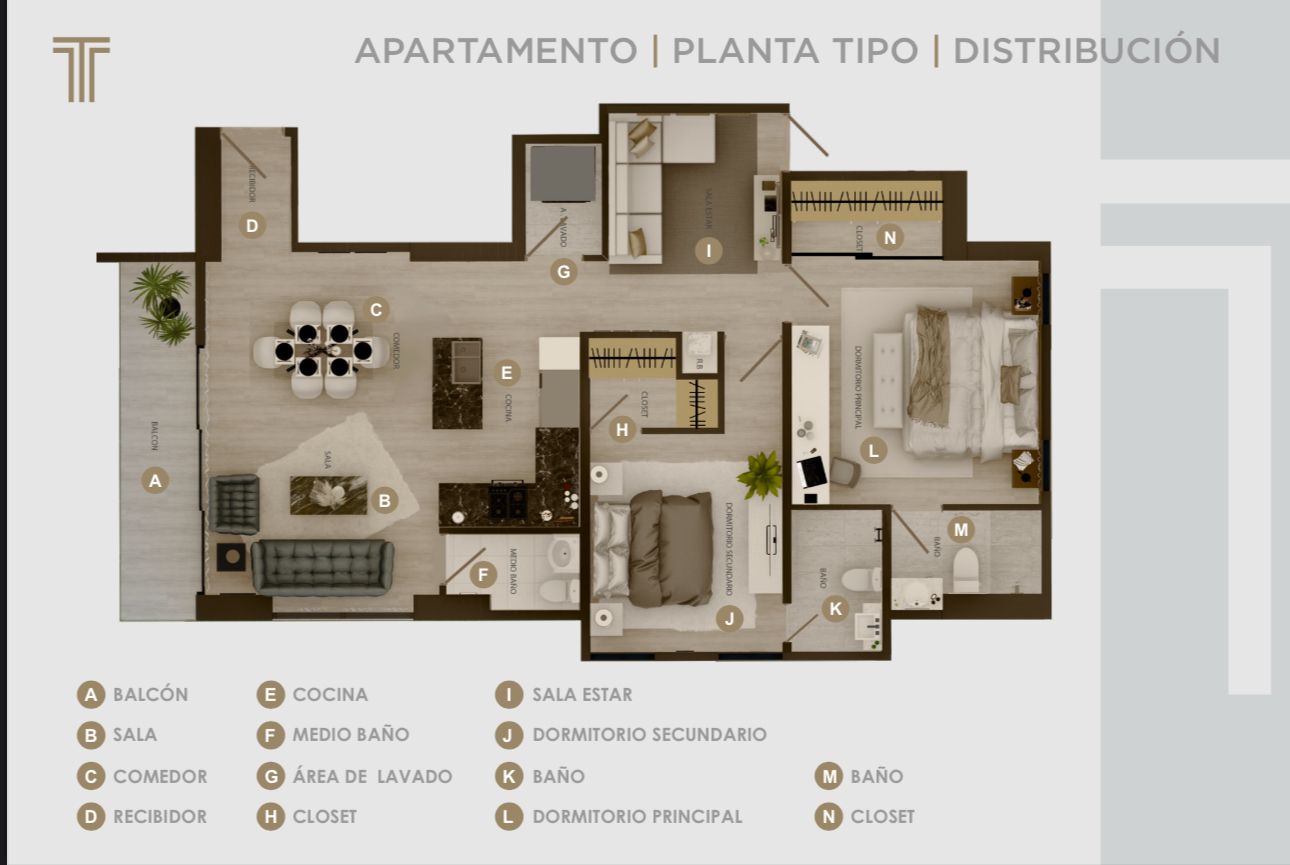 apartamentos - Apartamento de Venta en La Zurza  2