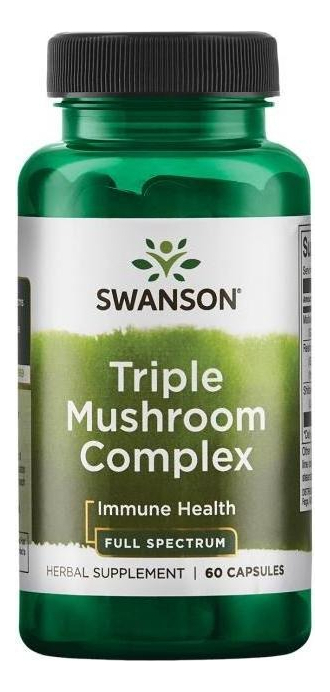 Salud y Equipamiento Médico - Triple Mushroom Complex- 60 Caps- Full Spectrum De Swanson 0