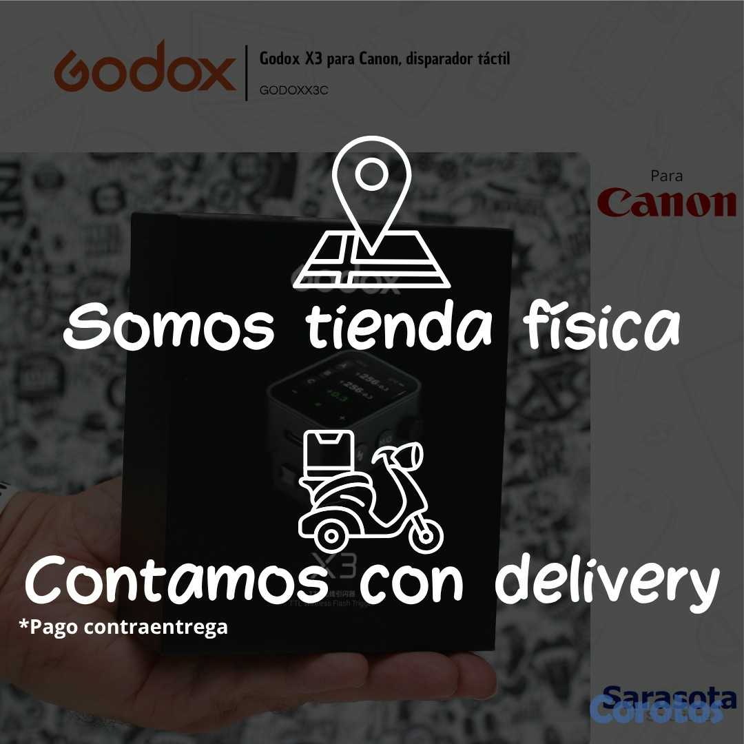 accesorios para electronica - Godox Disparador X3 para Canon Garantía 1 año  3