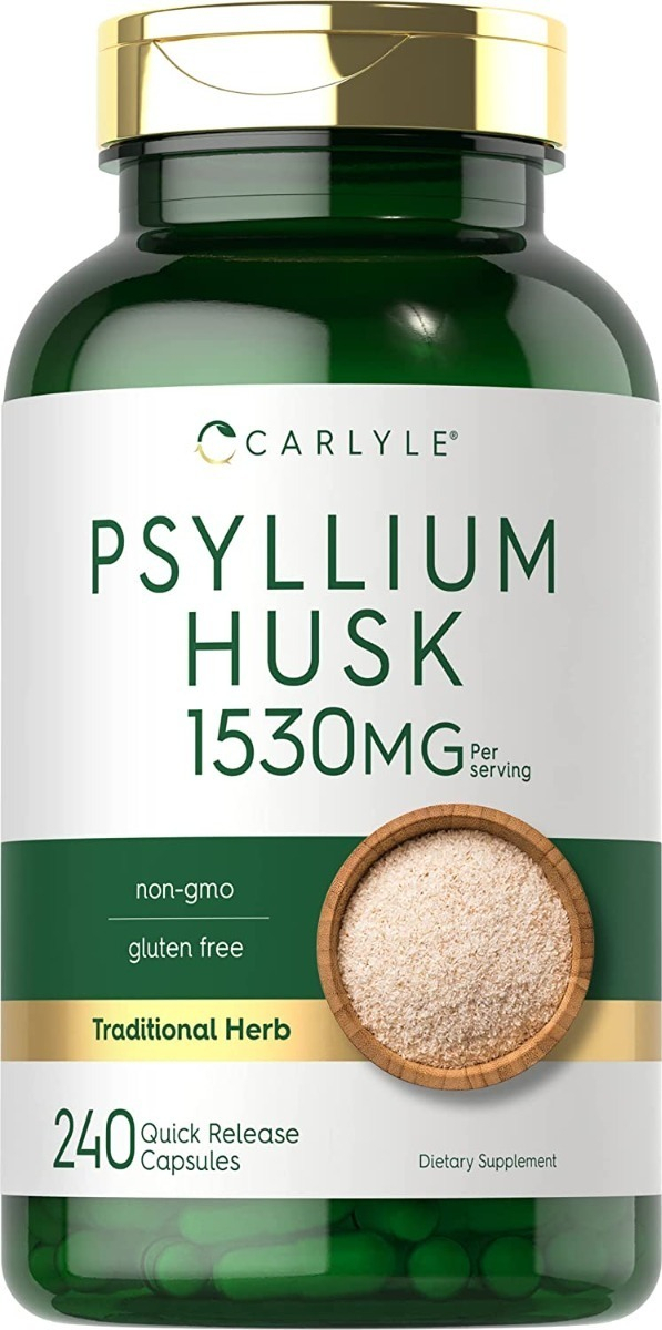 Salud y Equipamiento Médico - Psyllium 240 capsulas 1530mg Carlyle 0