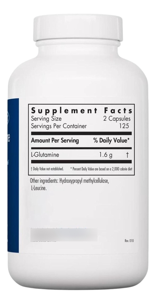 Salud y Equipamiento Médico - L-glutamina 800 Mg - 250 Caps - Un - Unidad A $2804 1