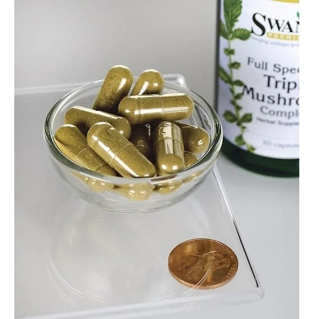 Salud y Equipamiento Médico - Triple Mushroom Complex- 60 Caps- Full Spectrum De Swanson 1