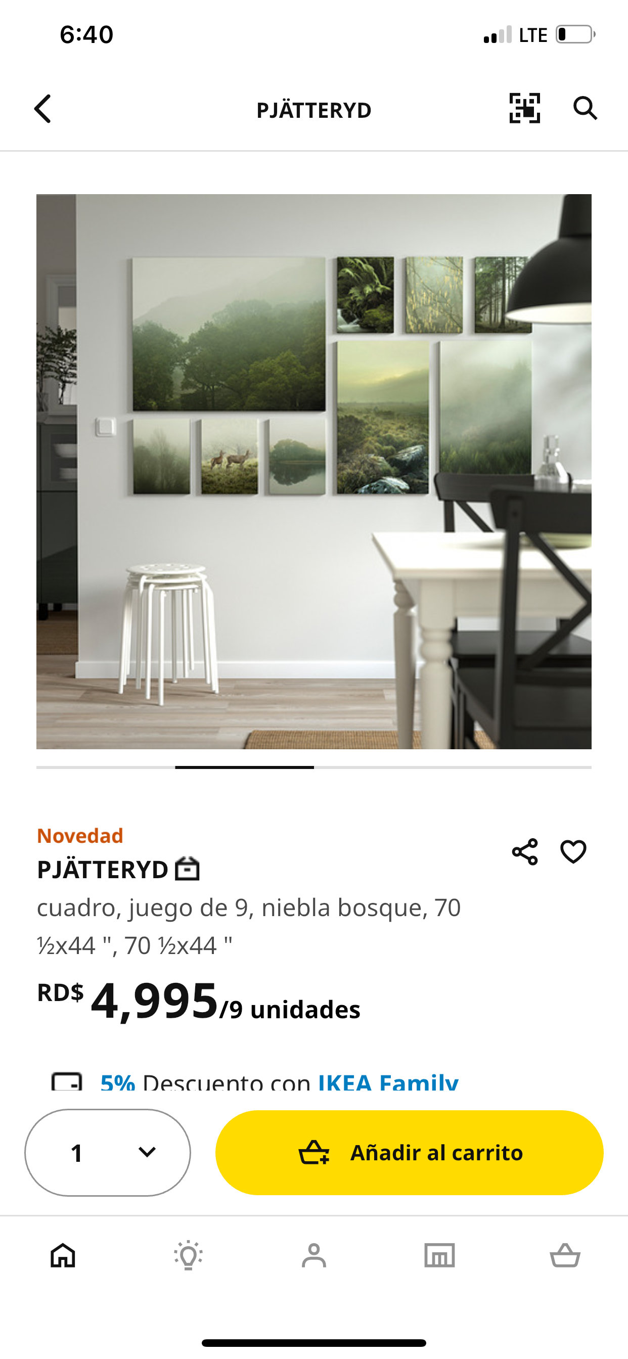 decoración y accesorios - juego de 9 cuadros 0