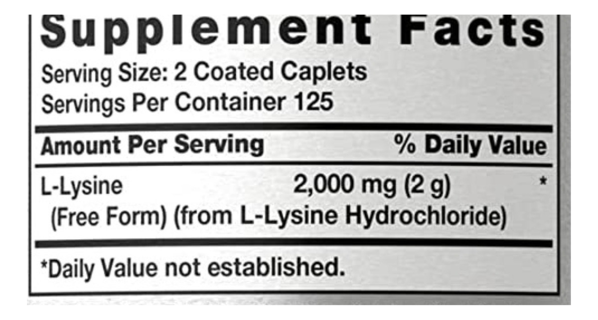 Salud y Equipamiento Médico - L-lisina 2000mg - Horbaach 1