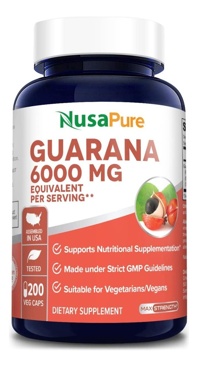 Salud y Equipamiento Médico - Guarana 1200 Mg Nusapure - Unidad - Unidad A $1330