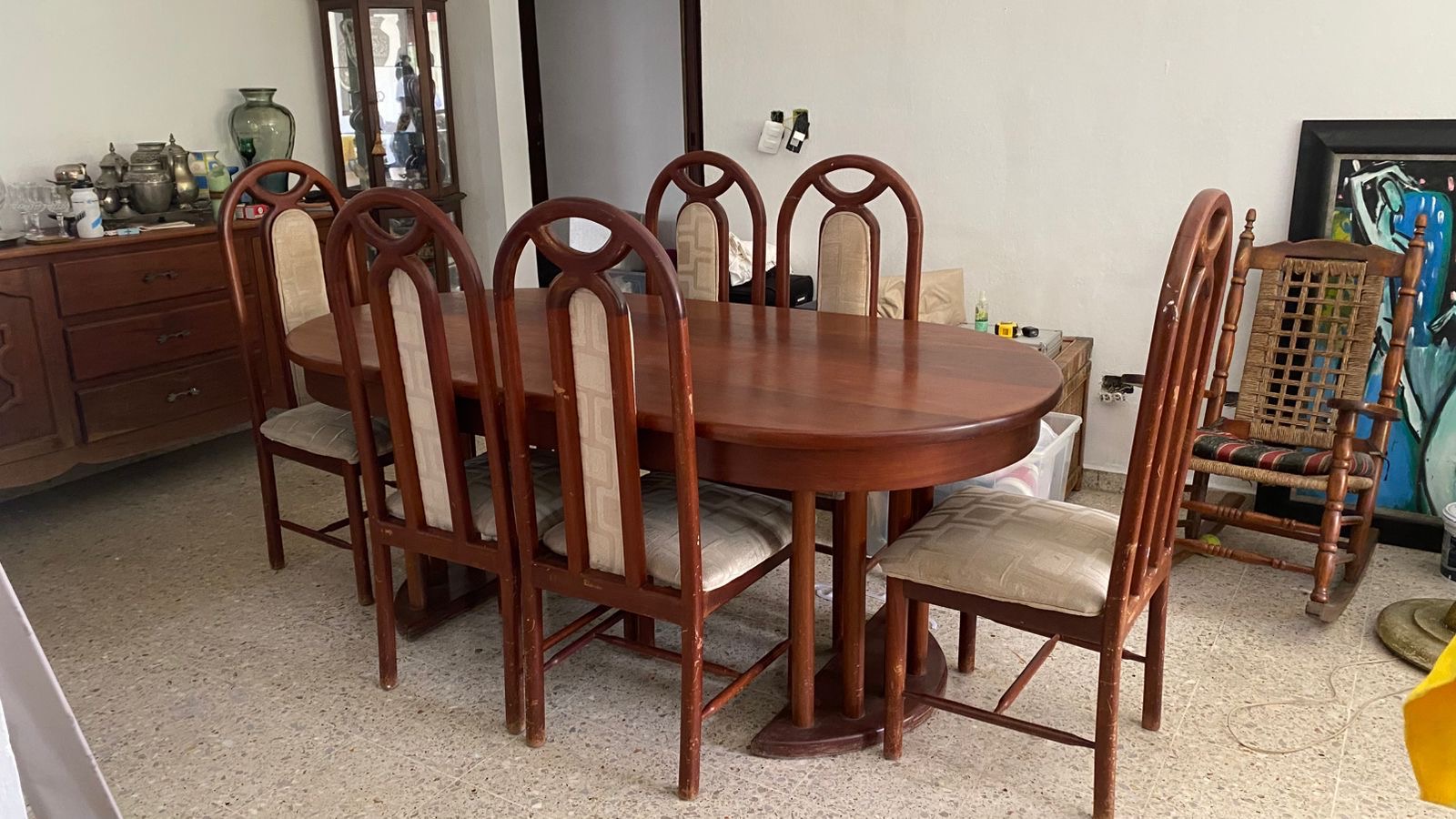 muebles y colchones - Comedor Caoba 1