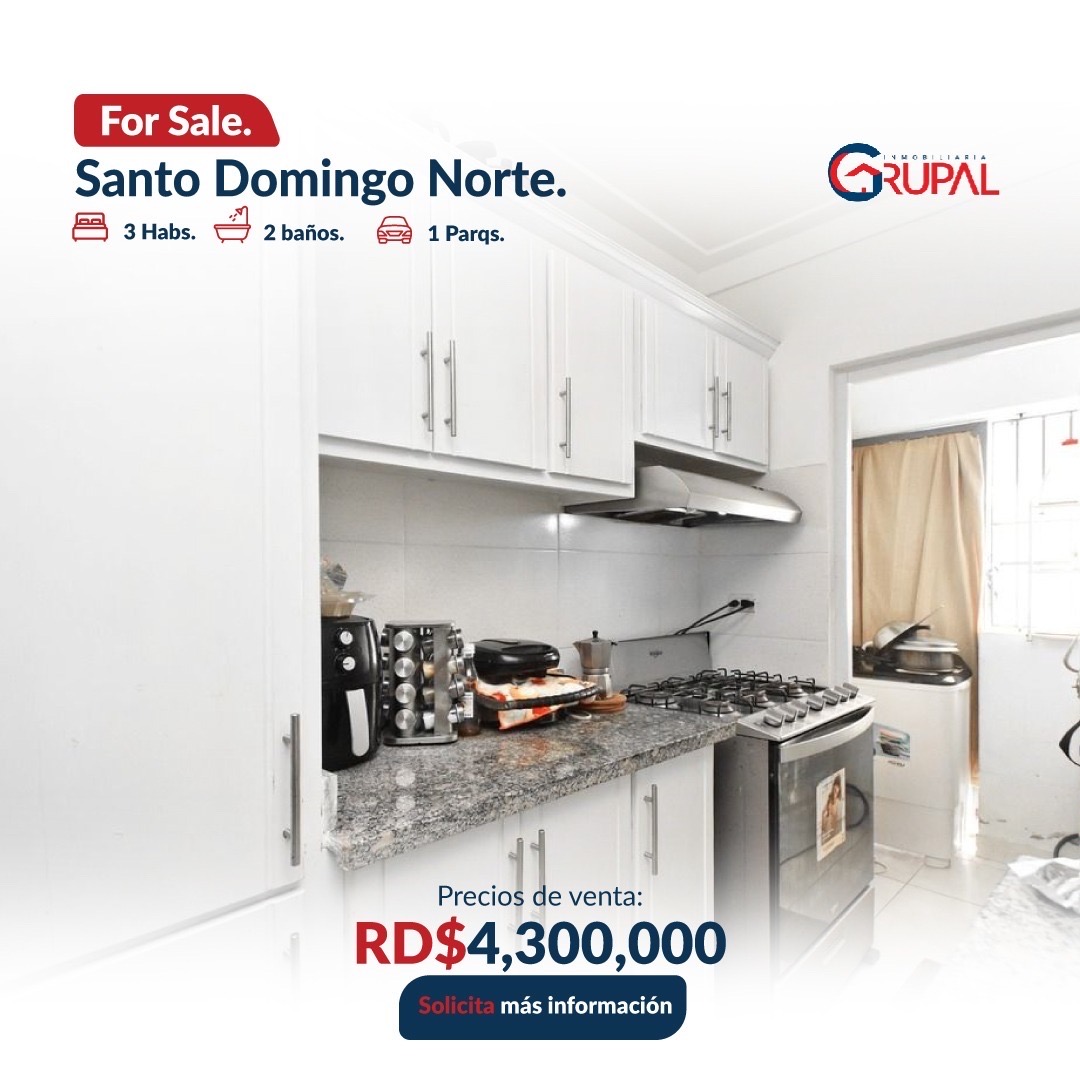 apartamentos - De oportunidad vendo apartamento Santo Domingo norte  2