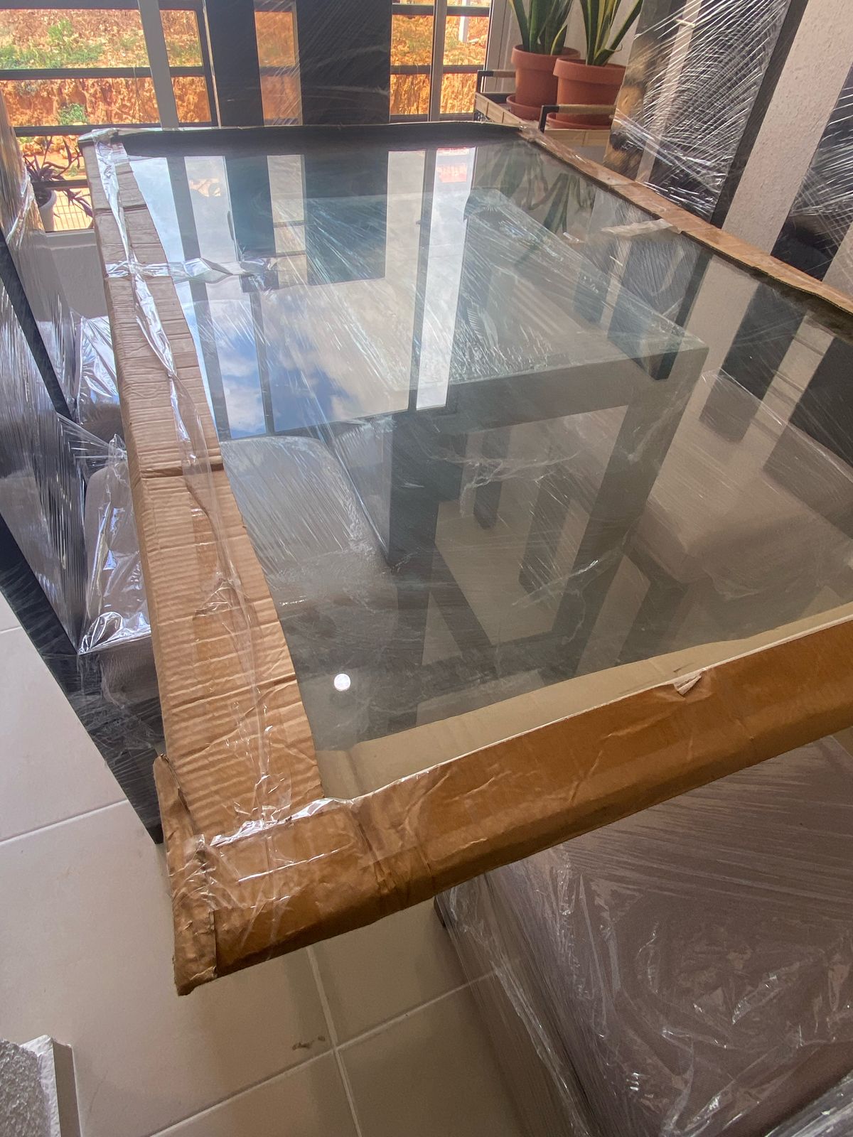 muebles y colchones - Comedor de 6 sillas y tope de cristal 4