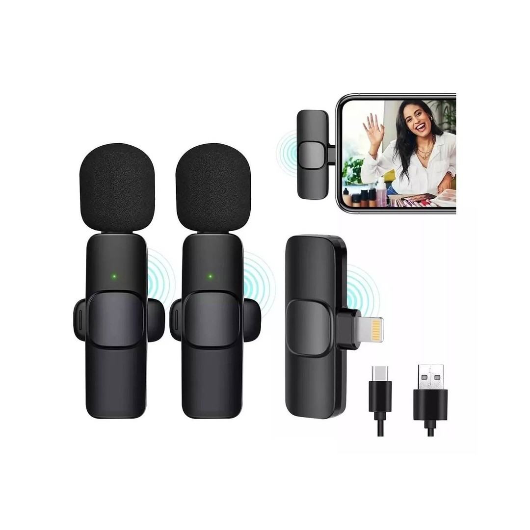 camaras y audio - MICROFONO INALAMBRICO  2 EN 1 DUAL TIPO C 1