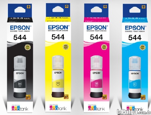 impresoras y scanners - BOTELLA DE TINTA EPSON T544  PARA IMPRESORA EPSON EN TODOS LOS COLORES  0