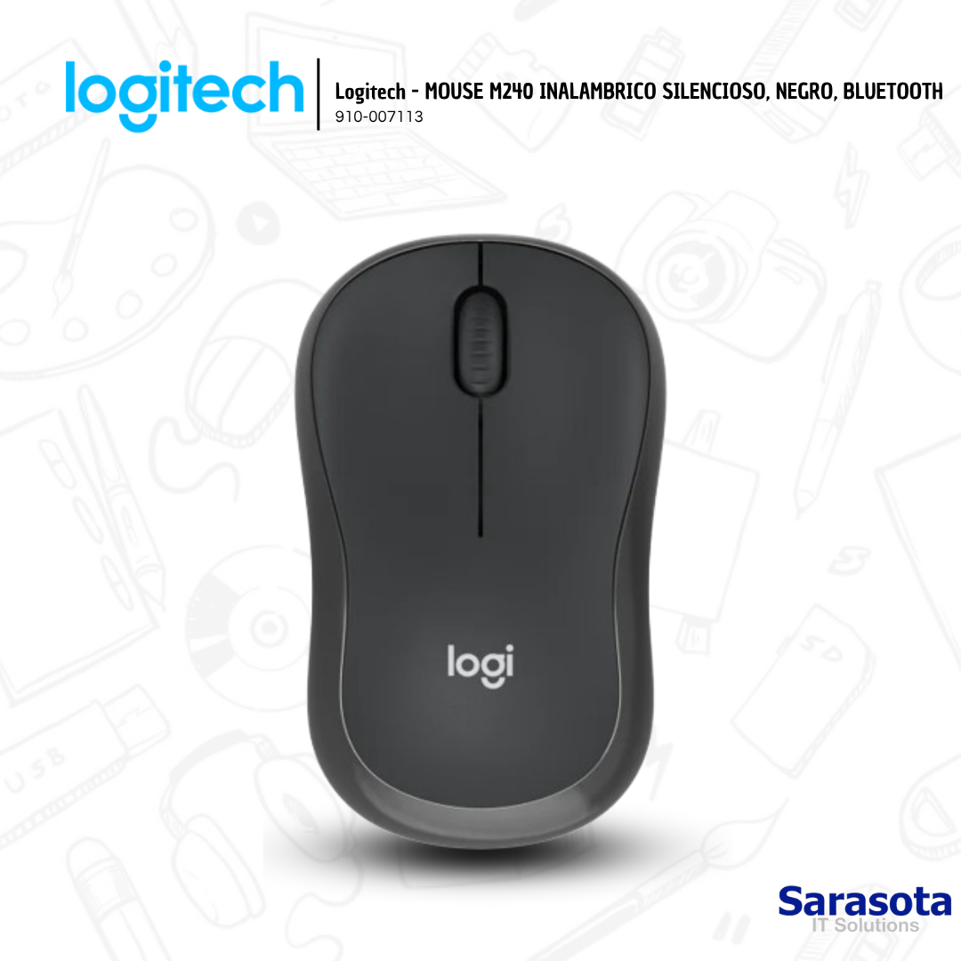 accesorios para electronica - Logitech - MOUSE M240 INALAMBRICO SILENCIOSO  0