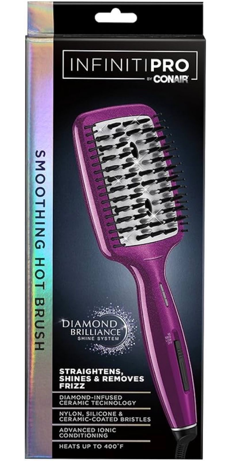 salud y belleza - Cepillo Alisador InfinitiPRO by Conair – Diamond Brilliance Hot Brush 7