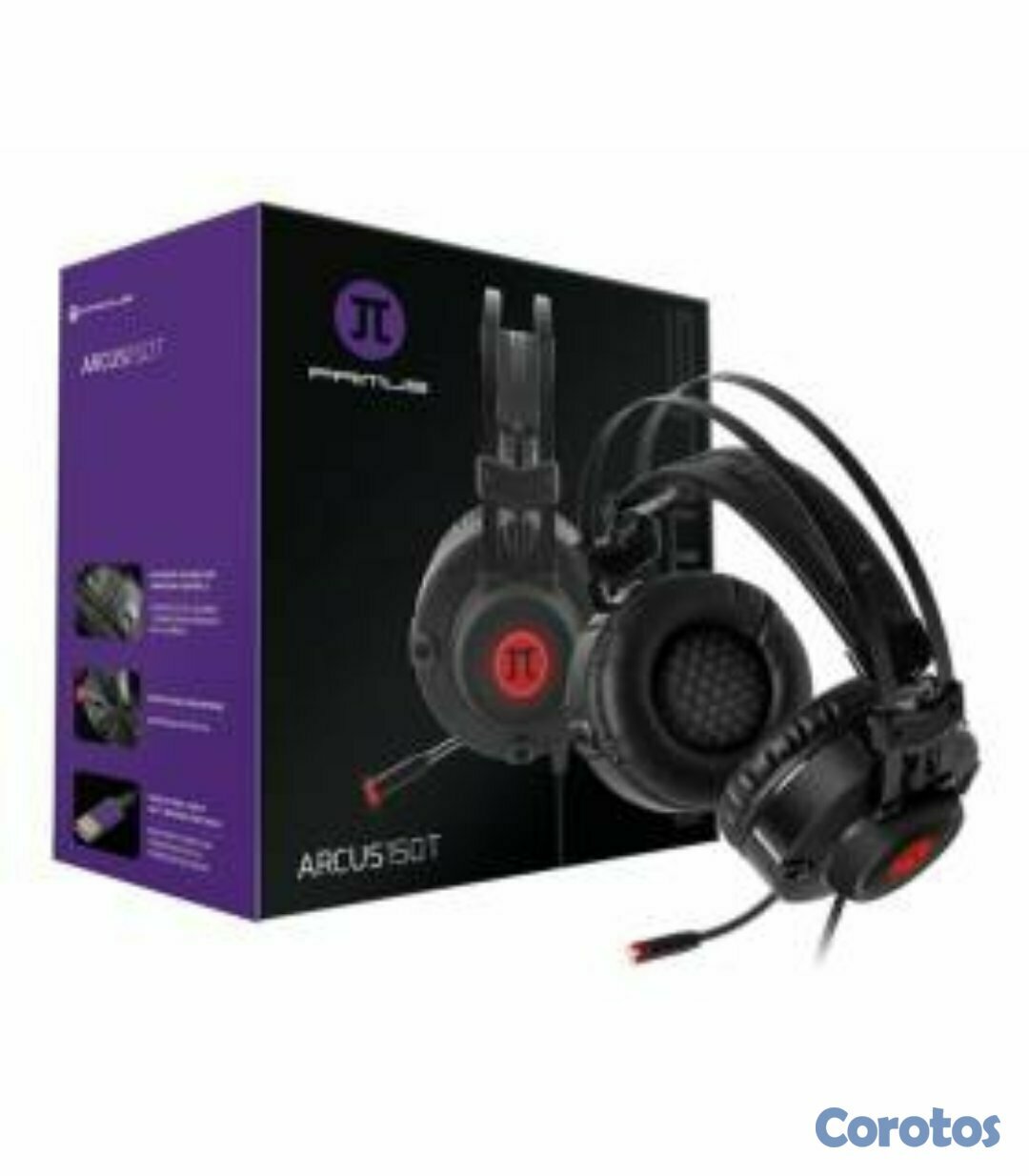 computadoras y laptops - AUDIFONO CON MICROFONO PRIMUS ARCUS 150T, GAMING, SONIDO 7.1, BANDA AJUSTABLE  1