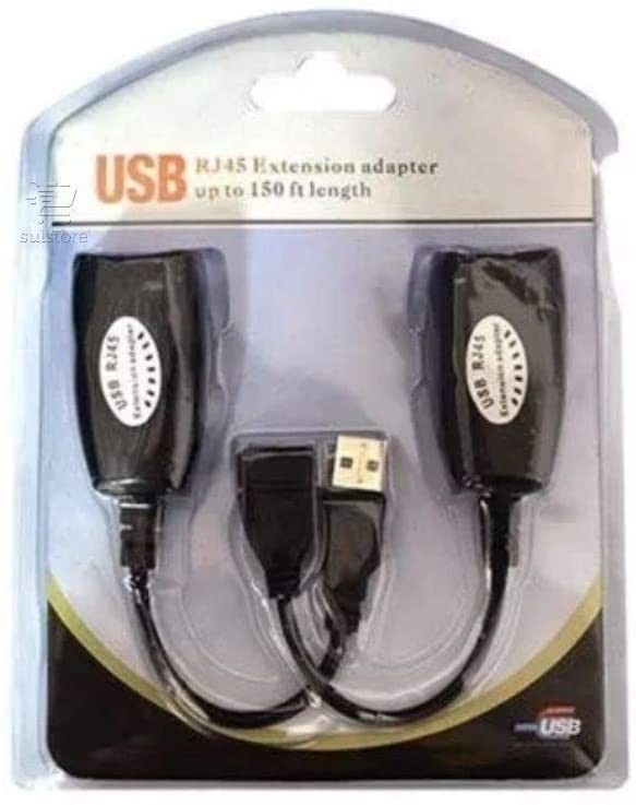 accesorios para electronica - Adaptador de extensión USB 2.0 a RJ45 maximo 150FT largo. 7
