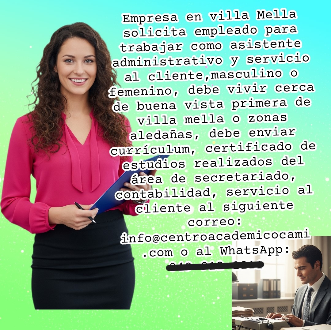 empleos disponibles - Solicito secretari@