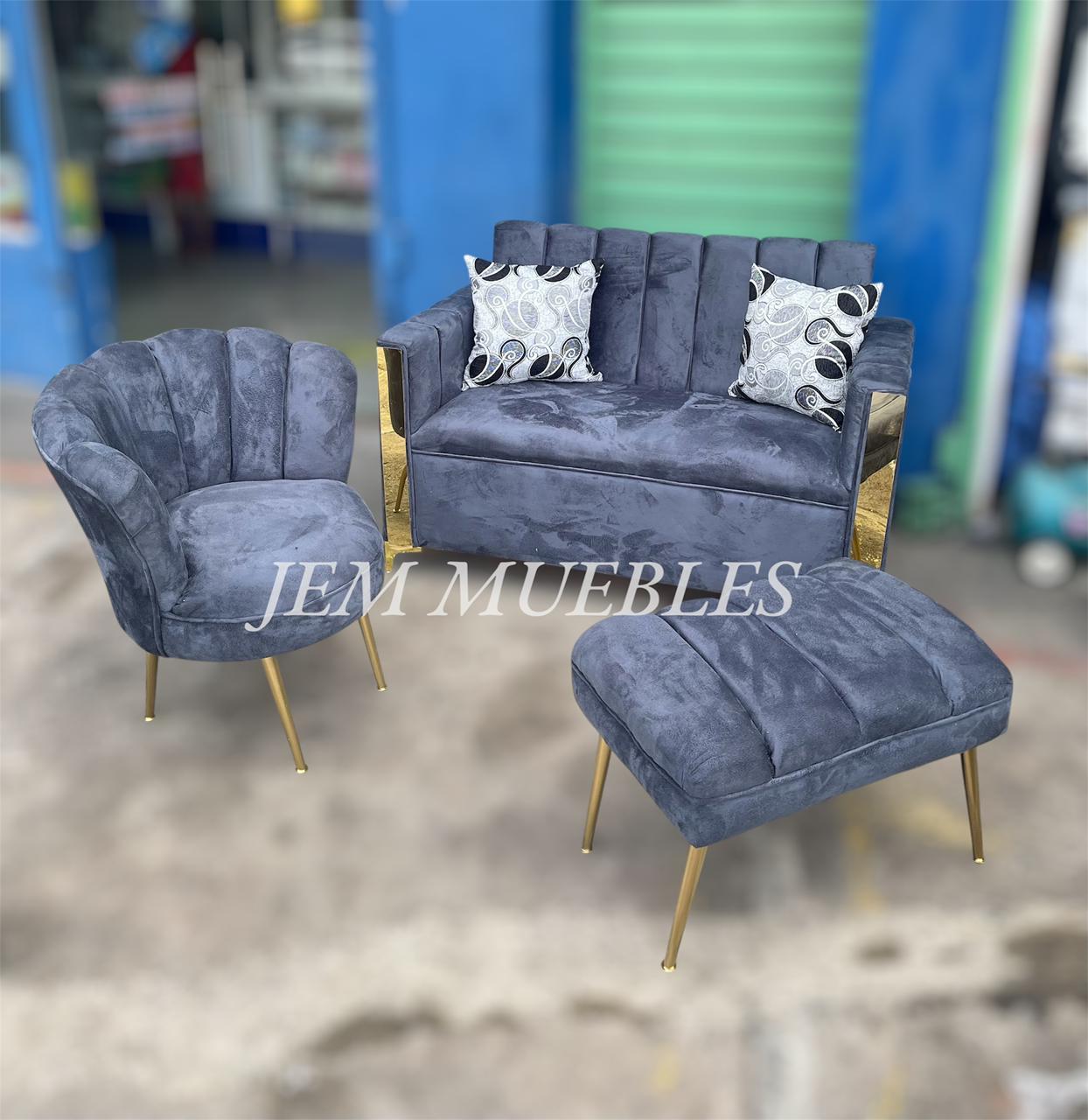 muebles y colchones - Mueble con Butaca Flor y Divan Juego de Muebles  1