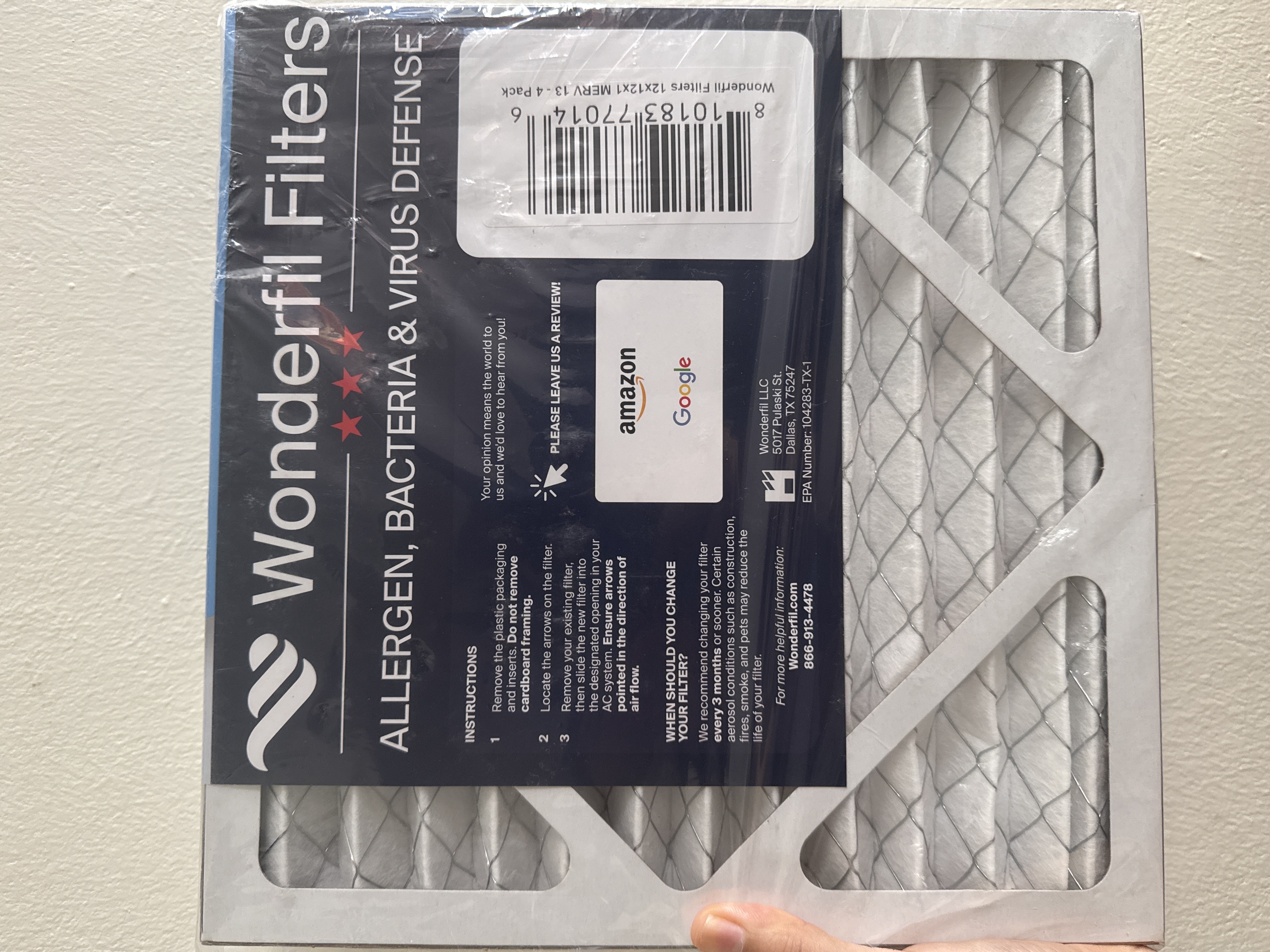 aires acondicionados y abanicos - Wonderfil filters MERV 13 1
