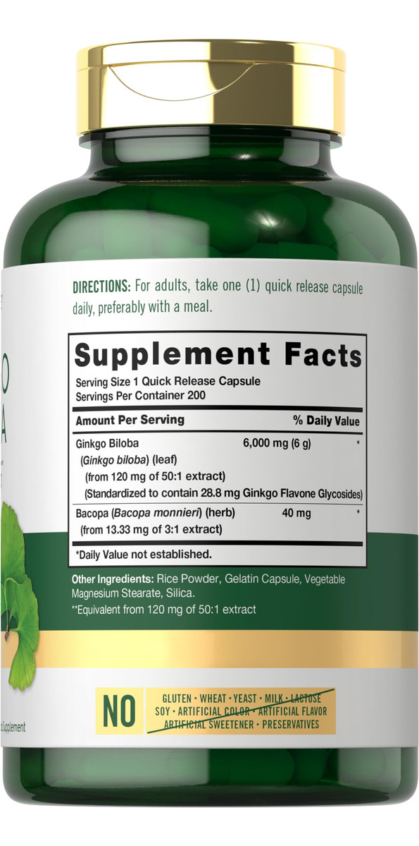 Salud y Equipamiento Médico - Ginkgo Biloba Pildoras | 6000 Mg 2