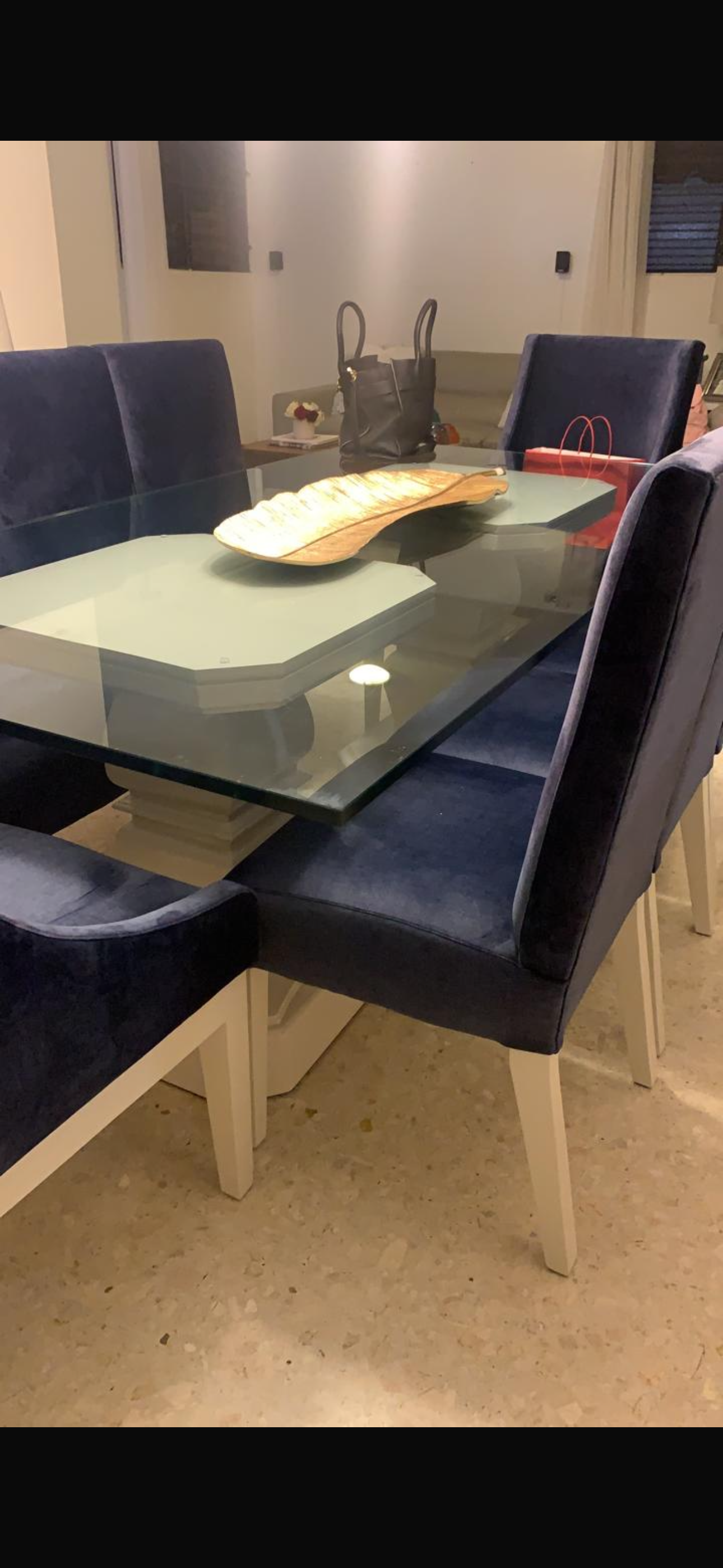 muebles y colchones - Juego comedor 8 sillas  0