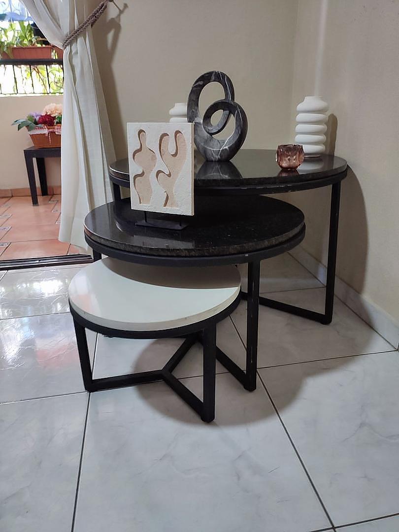 muebles y colchones - Trio de Mesas de Centro 4