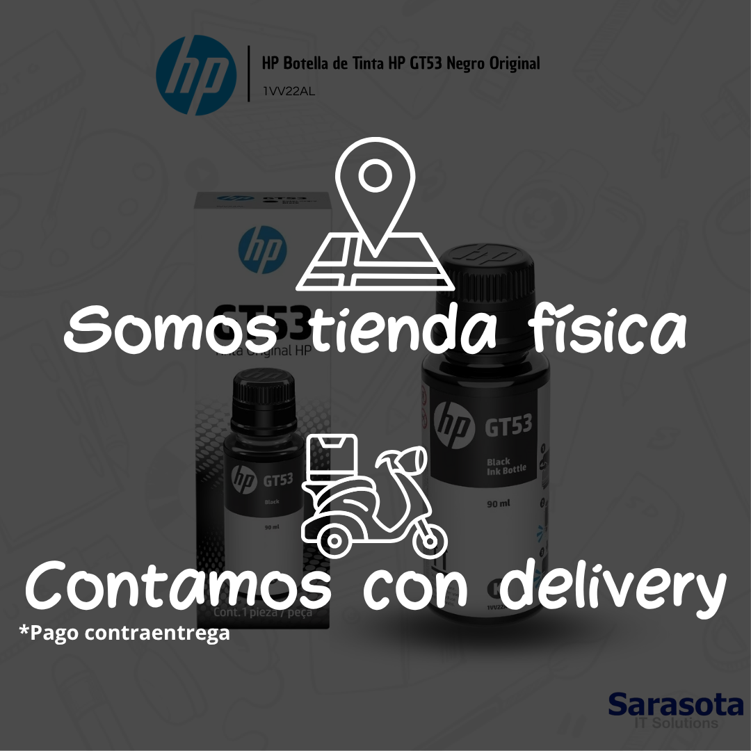 impresoras y scanners - HP Botella de Tinta HP GT53 Negro Original 1
