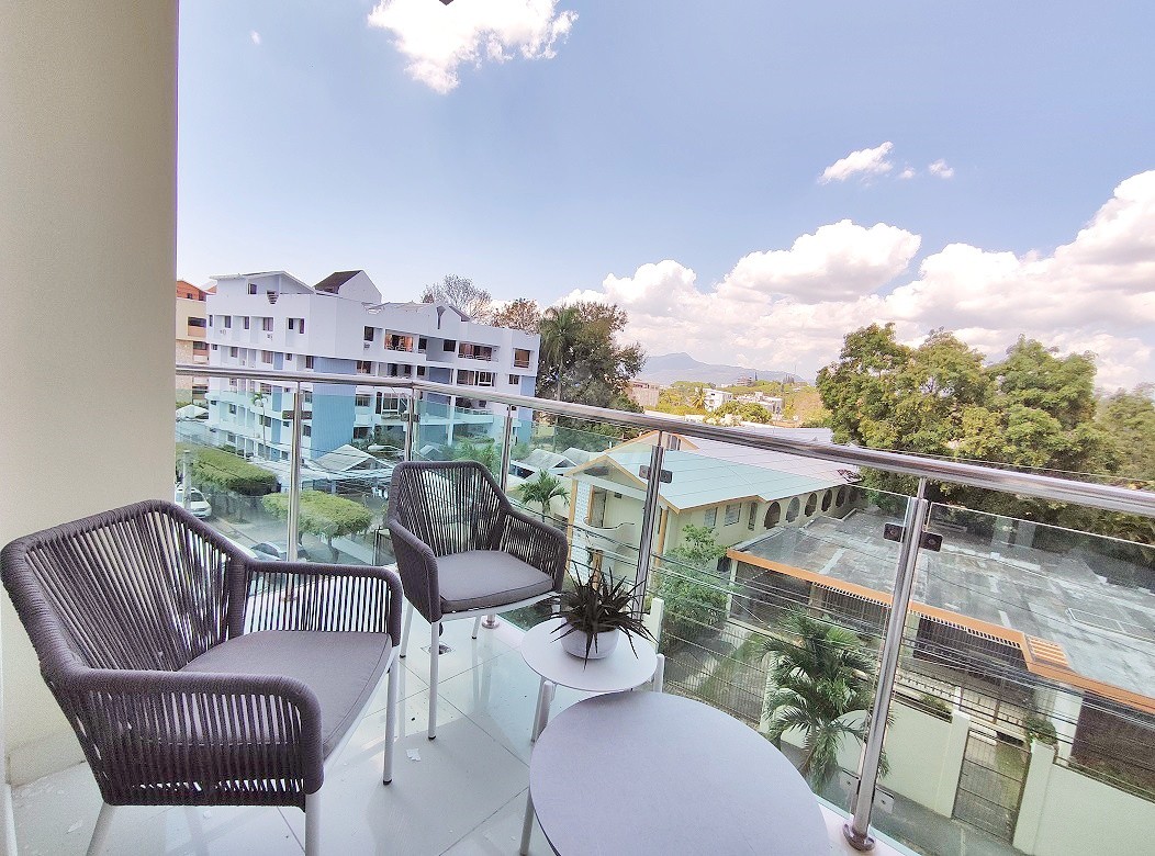apartamentos - MODERNO AMUEBLADO CON ELEVADOR LA ESMERALDA SANTIAGO  2