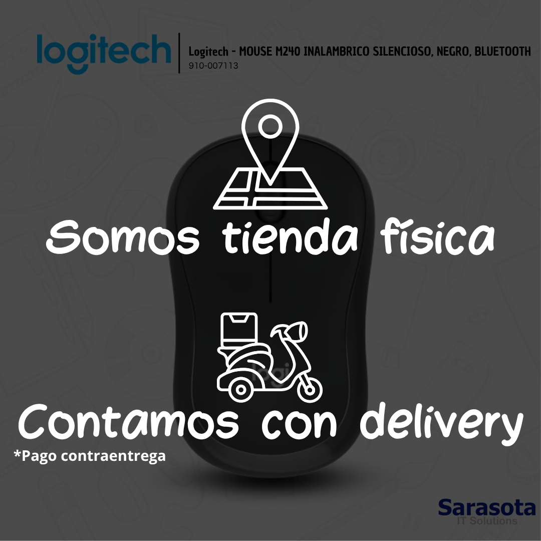 accesorios para electronica - Logitech - MOUSE M240 INALAMBRICO SILENCIOSO  1