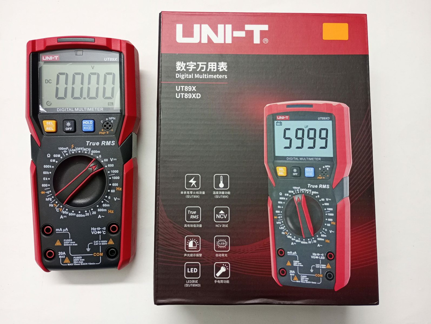 equipos profesionales - Multimetro Uni-T UT89X True RMS AC DC Ohmmeter Temperature NCV 1