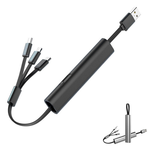 accesorios para electronica - CABLE USB C RECTRACTIL 