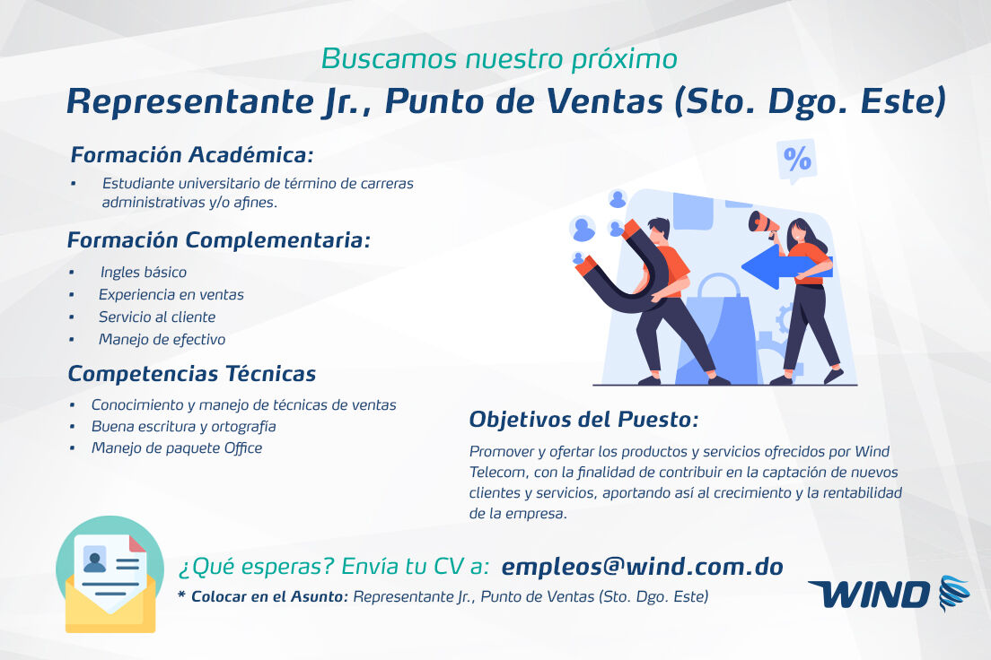 empleos disponibles - Vendedor