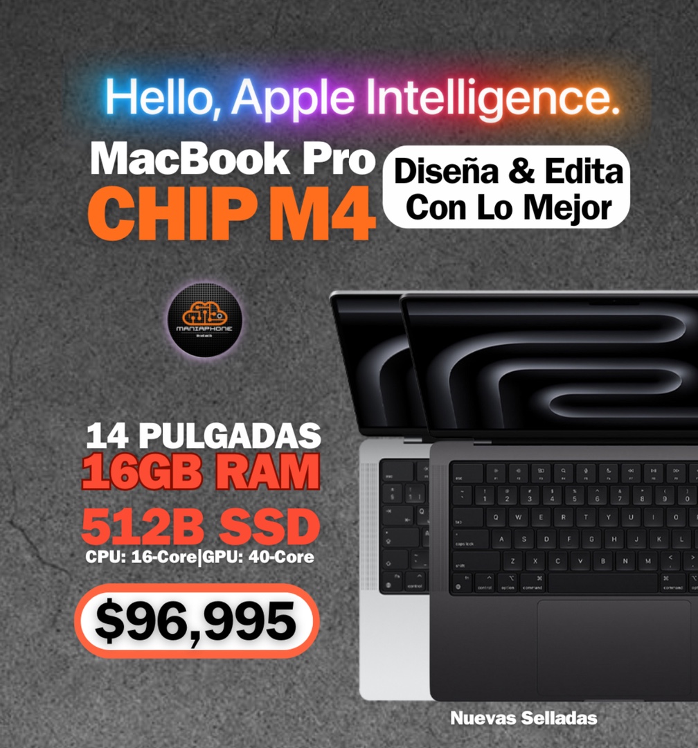 computadoras y laptops - MacBook Pro 14” M4 16GB RAM & 512GB SSD Nuevas Selladas  3