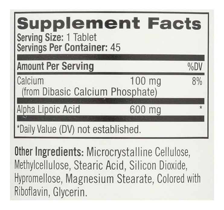 Salud y Equipamiento Médico - Natrol Alpha Lipoic Acid 45 tabletas 1