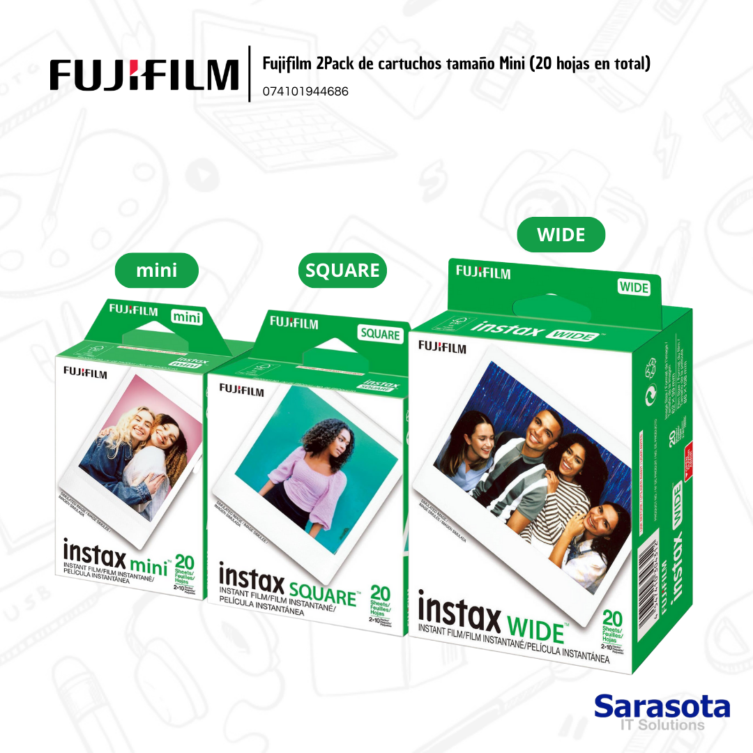 camaras y audio - Instax 2 pack de cartuchos Fujifilm desde RD$ 1200