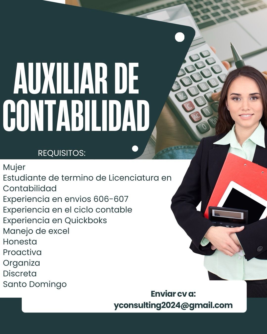 empleos disponibles - Auxiliar de Contabilidad
