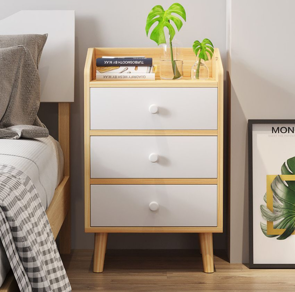 decoración y accesorios - Mesa de noche (Nueva)  0