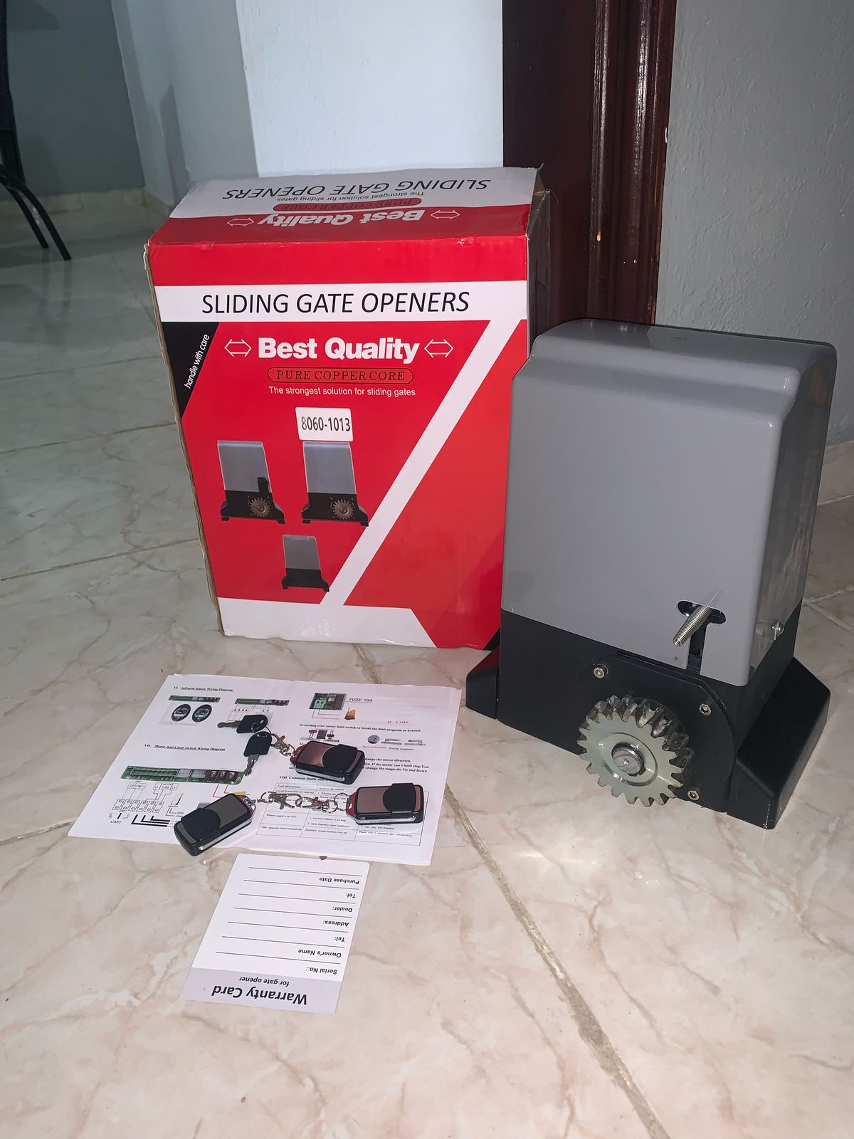 herramientas, jardines y exterior - Motor eléctrico para portón 