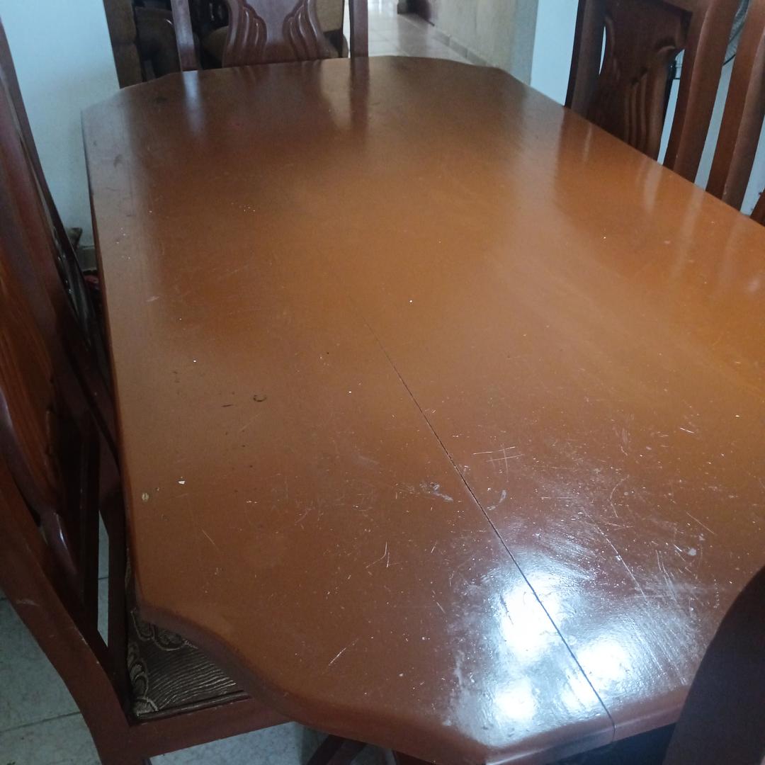 muebles y colchones - comedor de 6 sillas 0