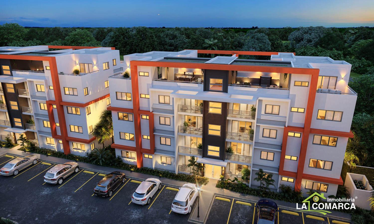 apartamentos - Nuevo Residencial Urbano en Carretera Las Palomas, Licey Santiago. 0