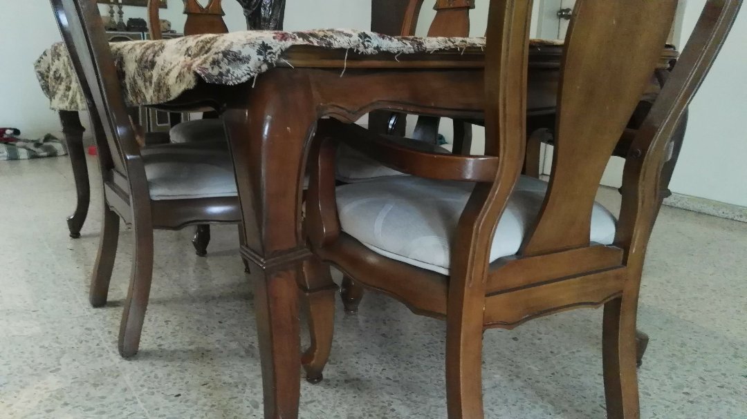 muebles y colchones - Comedor importado madera                  2