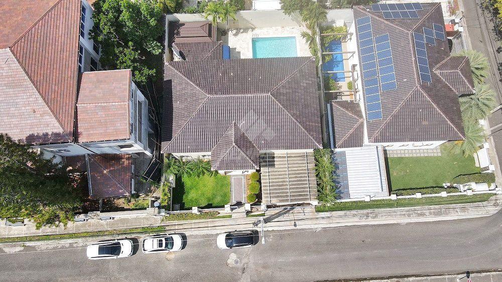 casas - MODERNA CASA AMUEBLADA CON PISCINA CERROS GURABO SANTIAGO