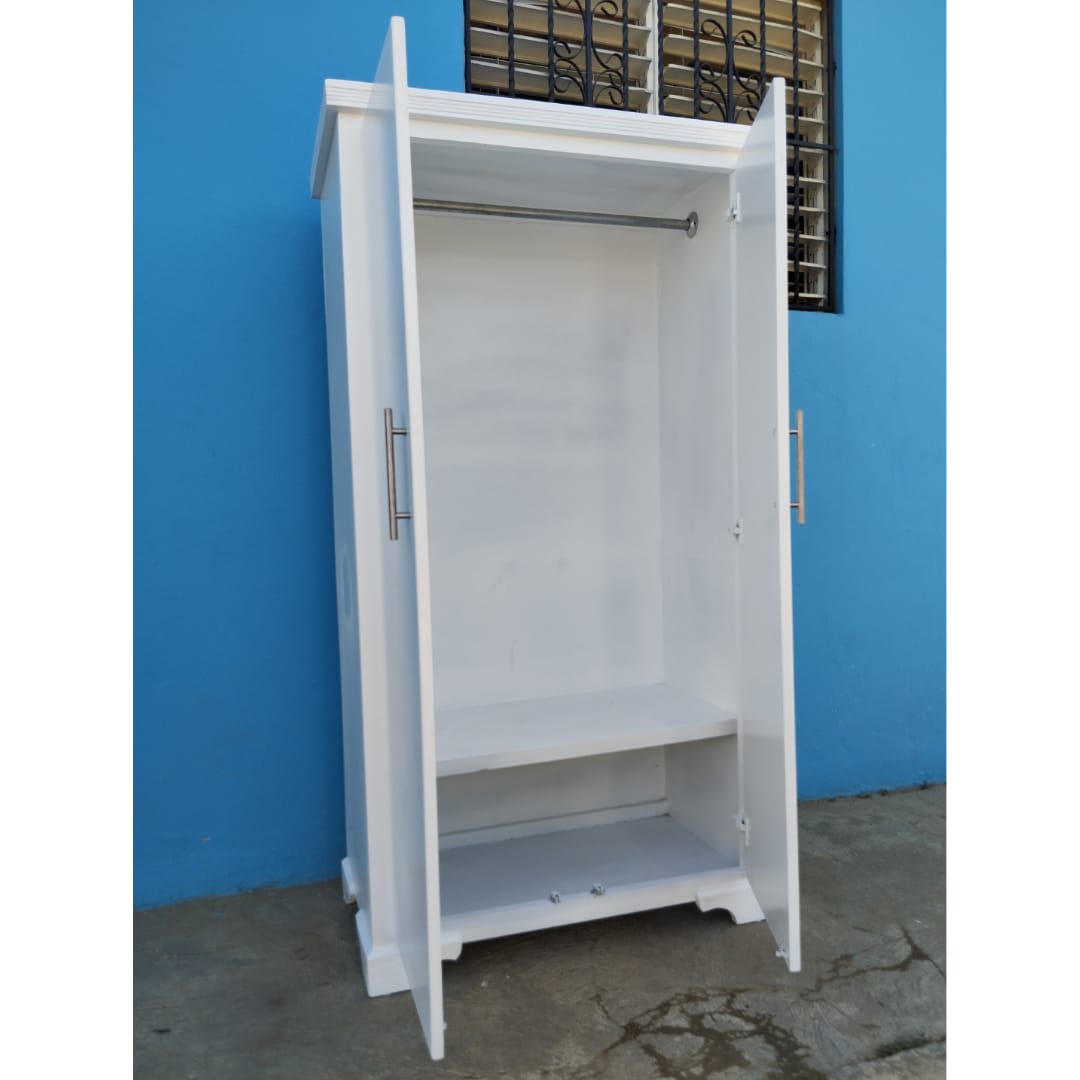 muebles y colchones - Ropero blanco pequeño 