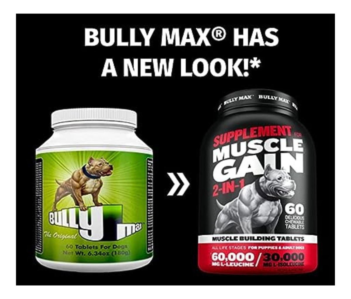 Salud y Equipamiento Médico - Bully Max Para Perro Suplemento Muscular  60 Tabletas 1