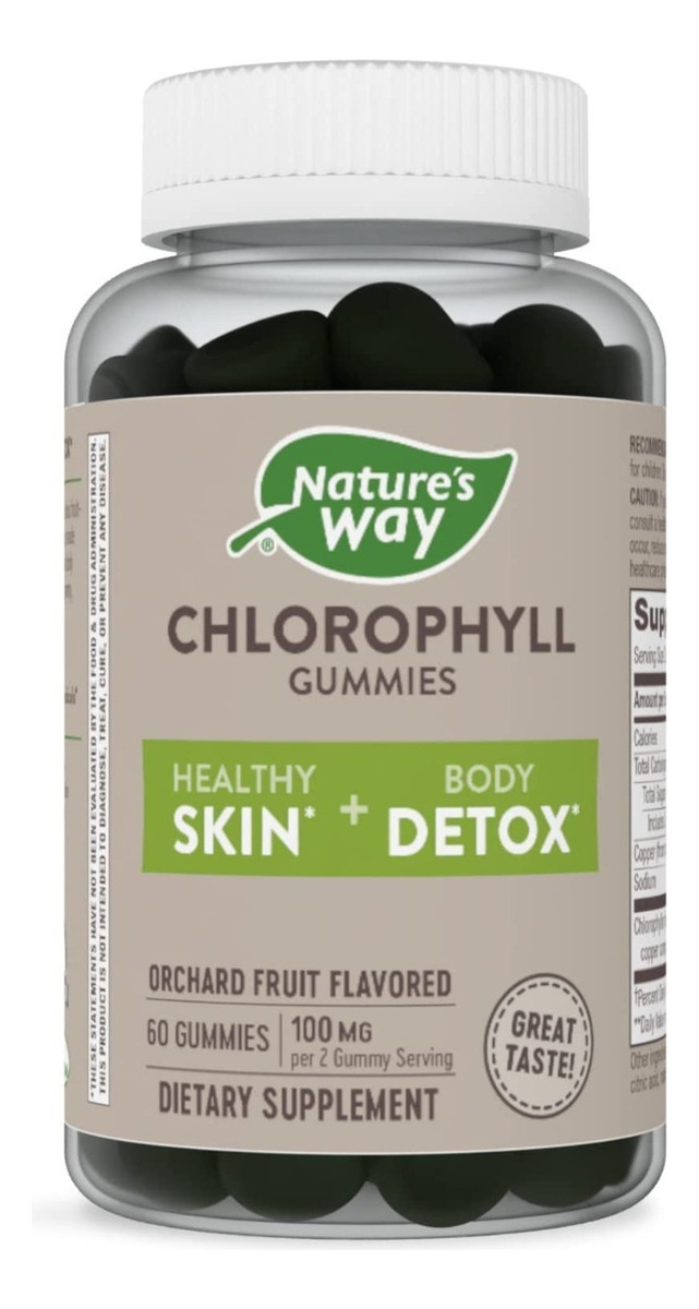 Salud y Equipamiento Médico - Clorofila 60 Gum Nature's Way 0