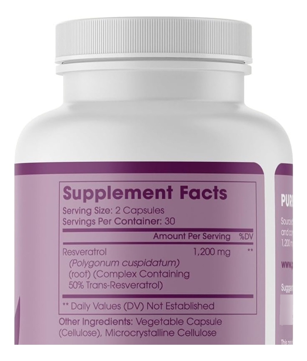 Salud y Equipamiento Médico - Resveratrol 200 Mg - 60 Cápsula - - Unidad A $3882 1