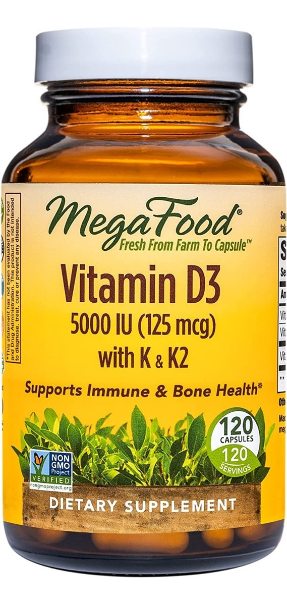 Salud y Equipamiento Médico - Vitamina D3 5000 Iu Megafood - Uni - Unidad A $3428