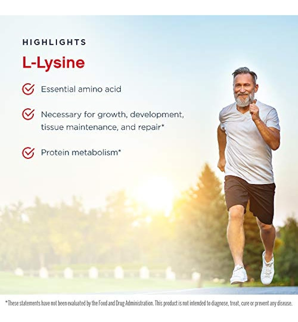 Salud y Equipamiento Médico - Suplemento Dietario L-lisina 500mg 100 Capsulas Jarrow 4