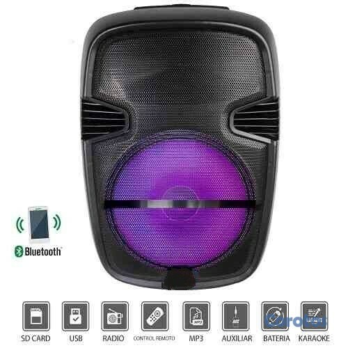 otros electronicos - Bocina de 12 pulgada KTS-1158 RGB, incluye micrófono inalambrico 1