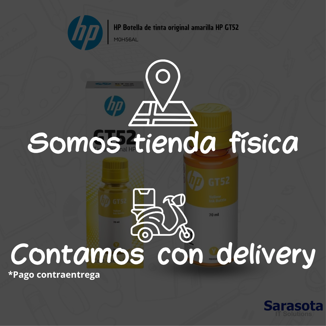 accesorios para electronica - HP Botella de tinta original amarilla HP GT52 1